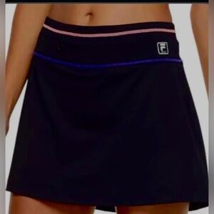 Fila Women's Black Mid Rise Performance Skort
